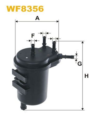 WIX FILTERS Degvielas filtrs WF8356